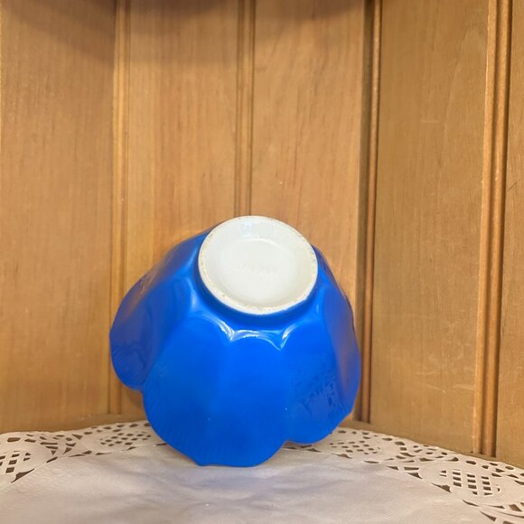 Set of 4 Vintage Porcelain Lotus Bowls Rice Side Dish Made in Japan - Picture 3 of 8